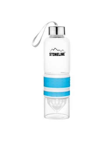 Stoneline 2 in 1 Trinkflasche mit Saftpresse in Blau