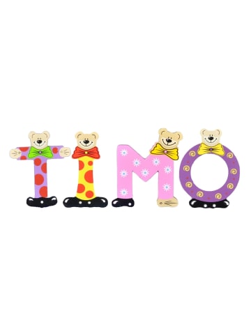 Playshoes Deko-Buchstaben "TIMO" in bunt