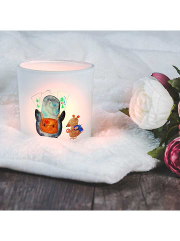 Mr. & Mrs. Panda Windlicht aus Glas Pinguin & Maus Wanderer ohne... in Transparent