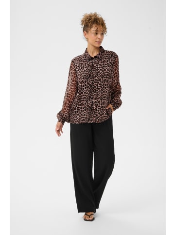 Cream Langarm - Hemd CRYuna Regular fit in Natrual Animal Spots