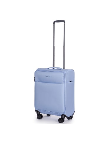 Stratic Stratic Light Plus 4-Rollen Kabinentrolley 55 cm in light blue