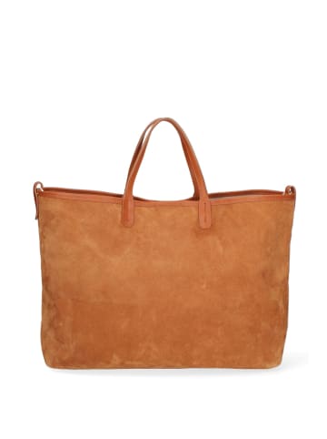 ROBERTA ROSSI Schultertasche in COGNAC