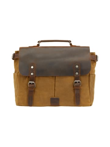 DreiMaster Vintage Men Messenger Bag in Camel