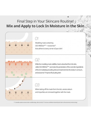 VT Cosmetics Modellier-Maske Reedle Shot Ex Hyaluronic Modeling Pack, 25 g