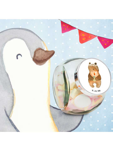 Mr. & Mrs. Panda glas für gewürze Bär Kommunion ohne Spruch in Weiß