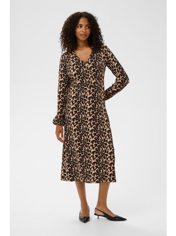Kaffe Kleid KAkatrine Regular fit in Brown Leopard