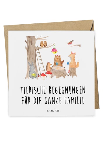 Mr. & Mrs. Panda Geschenk Gutschein Besuch im Tierpark mit Spruch in Weiß