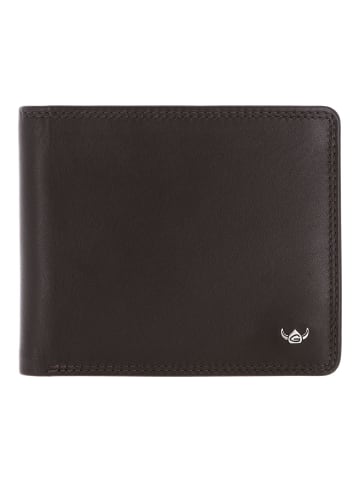 Golden Head Polo Geldbörse RFID Schutz Leder 12 cm in dunkelbraun