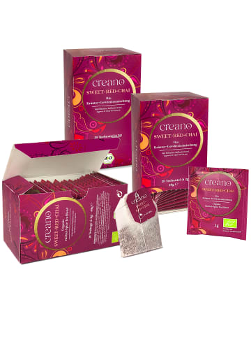 Creano "Sweet-Red-Chai" Bio Kräuter-Gewürzteemischung 60er Box Teebeutel 