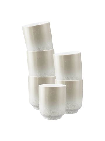 Seltmann Weiden 6er Set Kaffeebecher ohne Henkel Sento Home 400 ml in Aura cream