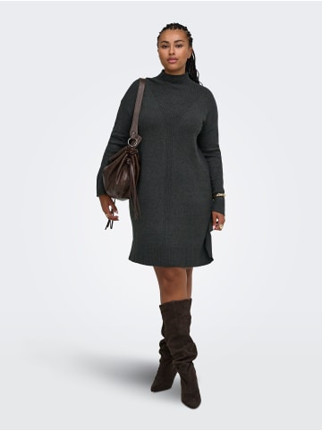 ONLY Carmakoma Strickkleid in Dark Grey Melange