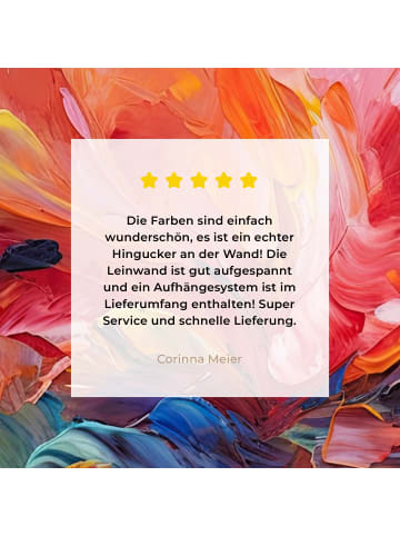 MuchoWow Leinwand bilder Abstrakte Farbexplosion (BxH)