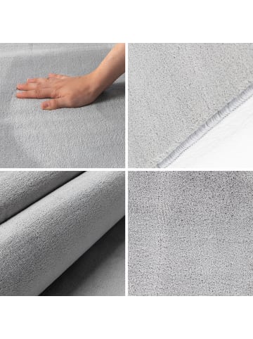 Teppich Boss Kurzflor Teppich Silvia in Silber
