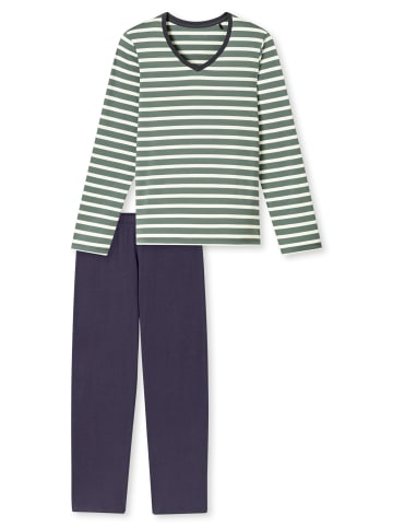 Schiesser Schlafanzug Casual Essentials in Mineral