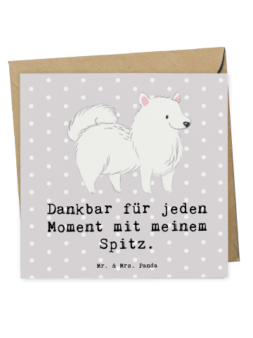 Mr. & Mrs. Panda Deluxe Karte Spitz Moment mit Spruch in Grau Pastell