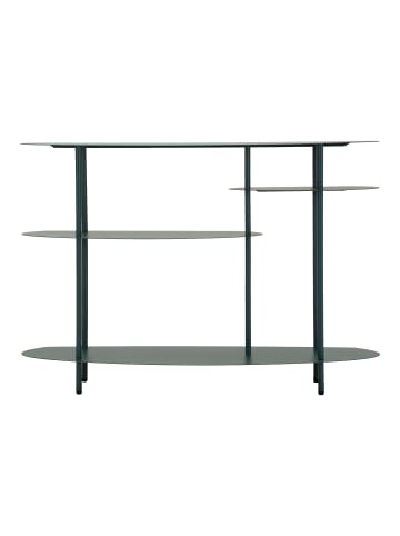Mauro Ferretti Türkisfarbene Metallkonsole 118 x 34 x 82 cm
