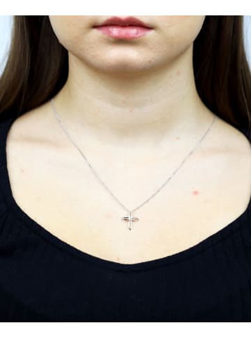 Diamant L'éternel Halskette aus 375 Weißgold mit Diamant