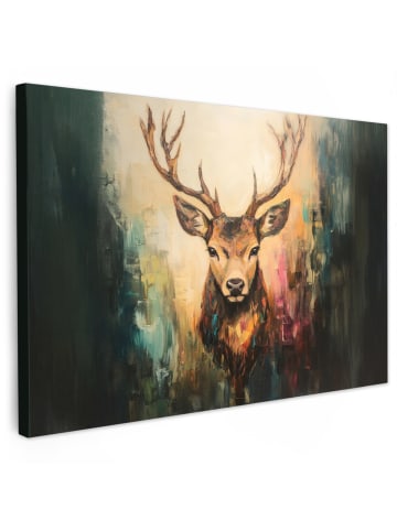 OnlyWow Leinwand Bilder Haselnussfarben