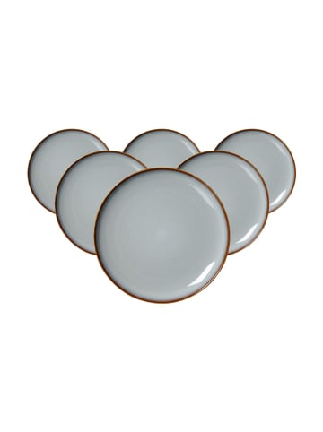 Ritzenhoff & Breker 6er Set Dessertteller Portofino ø 20,5 cm grau in grau