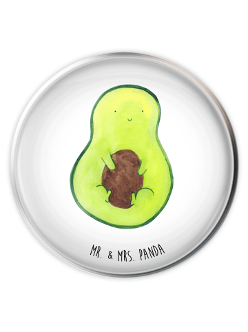 Mr. & Mrs. Panda Stöpsel Avocado Kern ohne Spruch in Weiß