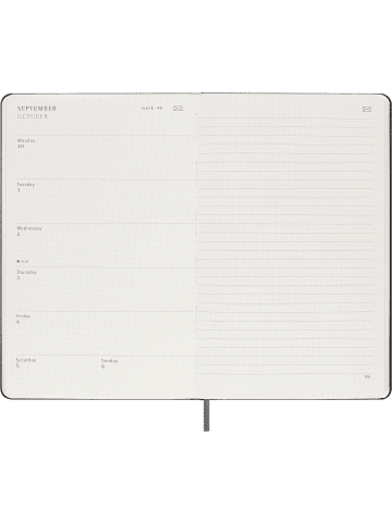 Moleskine Smart Kalender 2024 für das Smart Writing System in Schwarz