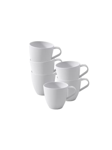 Villeroy & Boch 6er Set Espressotassen Pura 50 ml in weiß