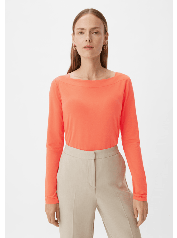 comma T-Shirt langarm in Orange