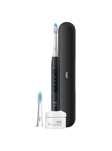 Oral-B Elektrische Zahnbürste "Pulsonic Slim Luxe + Reiseetui" in Schwarz