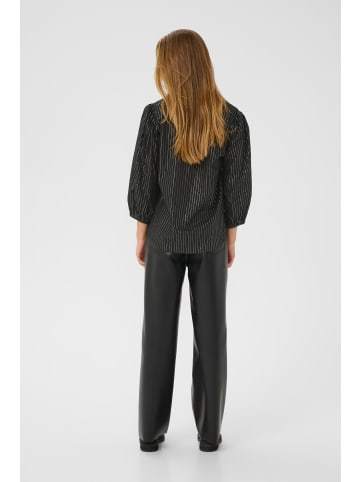 Kaffe Langarm-Bluse KAluise Regular fit in Black Deep