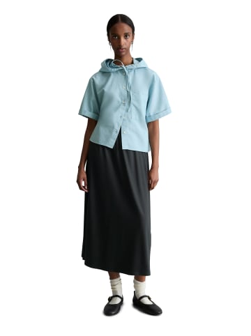 Marc O'Polo DENIM Kapuzenbluse relaxed cropped in Light Blue