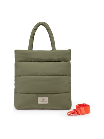 Les Visionnaires Unio Shopper Handtasche 40 cm in deep forest 1