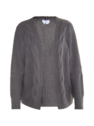 usha WHITE LABEL Damen Cardigan in Dunkelgrau