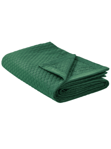 Beliani Tagesdecke NAPE in Grün - (W) 200 x (H) 1 x (L) 220 cm