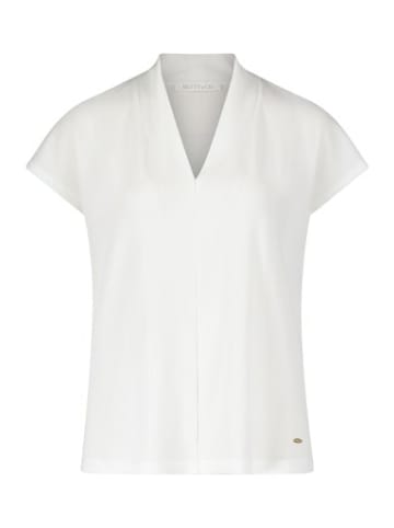 BETTY & CO V-Kragen T-Shirt für Damen in Weiß