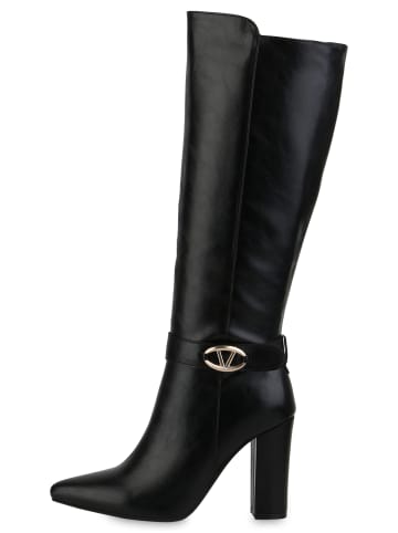 VAN HILL Klassische Stiefel Brittany in Schwarz