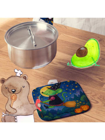 Mr. & Mrs. Panda Topflappen Hexe Fliegt Design ohne Spruch in Weiß