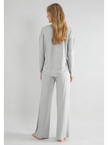 Tom Tailor Pyjama Manila in grau-mittel-melange
