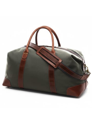 SID & VAIN Reisetasche echt Leder Weekender groß | Ledertasche LENNOX in blau