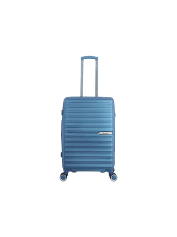 Saxoline SX Resort Trolley TSA Zahlenschloss Spinner 65 cm in blue