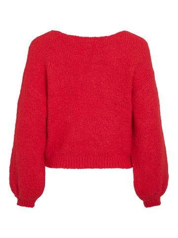 Vila Strickpullover in Hibiscus