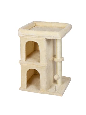 relaxdays Kratzbaum in Beige - (B)46 x (H)71 x (T)40 cm