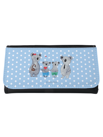 Mr. & Mrs. Panda Portemonnaie für Damen Koala Familie zwei ohne ... in Blau Pastell