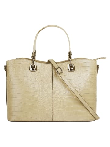Cluty Handtasche echt Leder in beige
