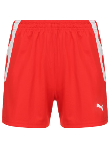 Puma Trainingsshorts TeamLIGA in rot / weiß