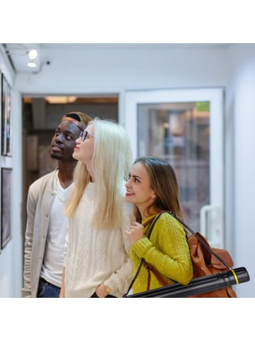 relaxdays 2 x Posterrolle in Schwarz/ Gelb