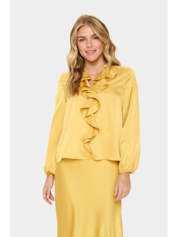 SAINT TROPEZ Langarm-Bluse LodisaSZ Gerade Passform in Fall Leaf