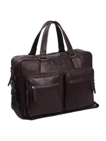 The Chesterfield Brand Wax Pull Up Aktentasche Leder 43 cm Laptopfach braun