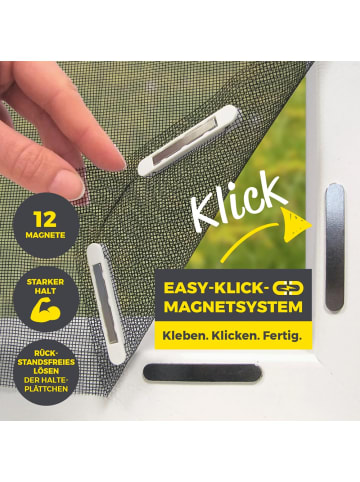 EASYmaxx Magnete 24er-Set für Moskitonetze  Transparent