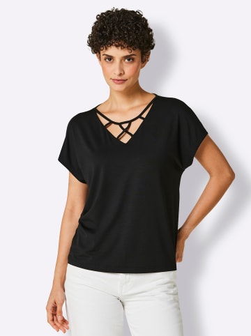 creation L Shirttop in schwarz