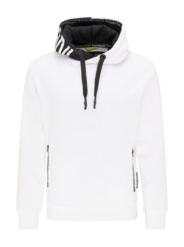 Bruno Banani Hoodie ohne Reißverschluss REED in Weiß
